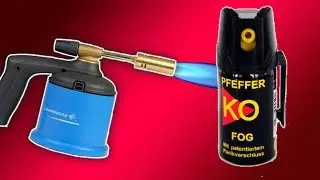 EXPERIMENT - Gasbrenner vs Pfefferspray