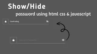 How to Create a Show/Hide Password Feature in HTML | Step-by-Step Tutorial