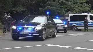 VIP-Eskorte Ministerpr&auml;sident NRW Armin Laschet in K&ouml;nigswinter am 18.07.19
