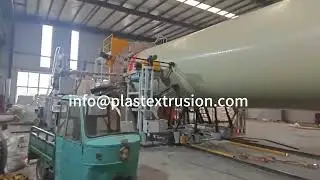 HDPE/PP spiral wound chemical storage tank production machinery