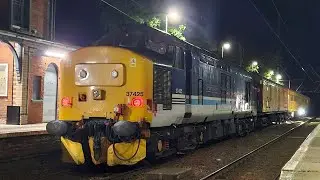 37610 & 37425 with the Network Rail Test Train, 20th/21st June 2025