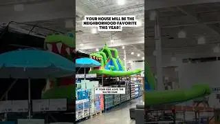 Costco&rsquo;s HUGE 17ft Inflatable Water Slide! 🐊🌊 Kids Will LOVE This!
