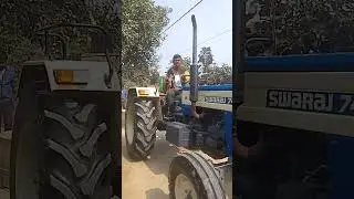 new swaraj tractor 744 tractor stunt amazing video