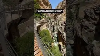 ⚠️ WORLDS MOST DANGEROUS HIKE 🥾 #CaminitoDelRey