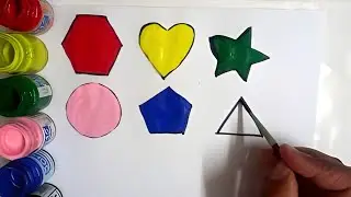 Shapes song for kids, Learn 2d shapes| Colours for toddlers | Shapes name with picture in english 11