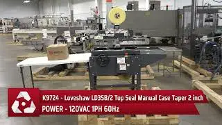 K9724 - Loveshaw LD3SB2 Top Seal Manual Case Taper 2 inch
