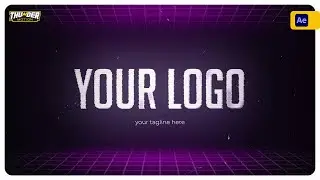 Retro Grid Logo Reveal | Video Template | The Ultimate 80s Synthwave Intro