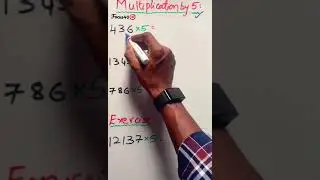 Short Maths || Multiplication by 5 || #Shorts || Speed Maths || Competitive Exams || Math Basics