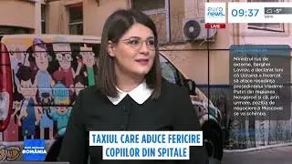 Taxiul care aduce fericire copiior din spitale. Cum ajung bomboanele unde speranța e ultima șansa