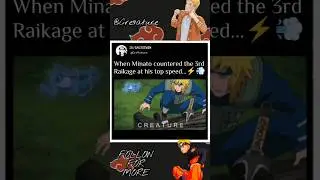 Minato with his flying raijin 🪽⚡ #anime #naruto #minato #3rdraikage #flyingraijin