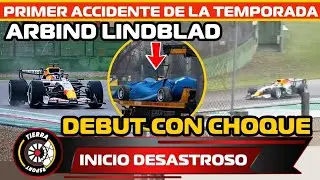 &iexcl;INICIO DESASTROSO! DEBUT ACCIDENTADO EN IMOLA DE RACING BULLS CON LINDBLAD AUTO TERMINA EN LA GRUA