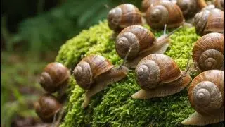 The Nocturnal Quest: Watch a Snail Hunt for Food to Survive the Night 🌙