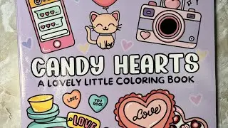 ASMR color with me Wook books Candy Hearts coloring book using Ohuhu markers #adultcoloring #asmr