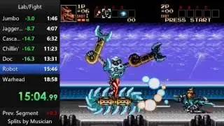 Contra: Hard Corps - Lab/Fight speedrun in 18:20 by Fang