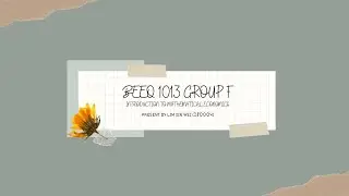 BEEQ1013 INTRODUCTION TO MATHEMATICAL ECONOMICS GROUP F (INDIVIDUAL PRESENTATION)