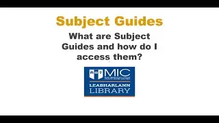 Subject Guides