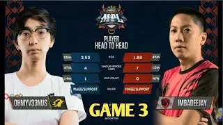 GAME 3 ONIC PH vs Cignal Ultra | MPL-PH Season 6 - Regular Season week 4 | MLBB