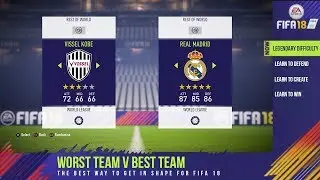 How to prepare for FIFA 18 Launch!! (Playing with the worst team on Legendary!)