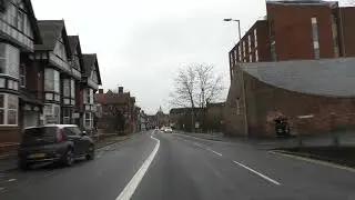 Driving On Barbourne Road, Upper Tything & The Tything, Worcester, England 25th December 2021