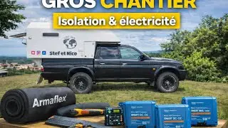 Gros chantier : on refait toute l’isolation et l’électricité de la @Tipi4x4#GrosChantier #camper 
