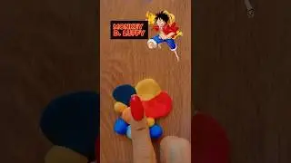 💥Color Mixing fun with Monkey D. Luffy😍 #shorts #anime #shortsfeed