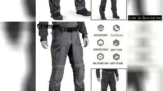 P40 Waterproof Tactical Cargo Pants Men Resistant Multiple Pockets Combat Training Trousers Outdoor