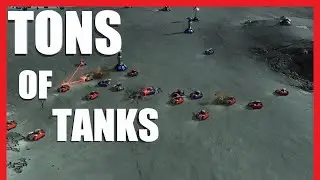 1 Tank 2 Tank Red Tank Blue Tank - Beyond All Reason 1v1 Deathmatch