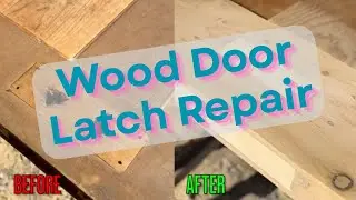 Wood Door Handle Repair + Bonus Tip