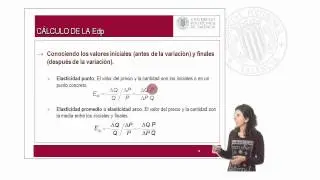 Cálculo de la Elasticidad |  | UPV