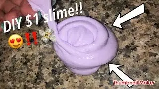 DIY $1 dollar store fluffy slime