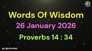 1 MINUTE WISDOM FOR LIFE | WOW - 26 JAN 26 | REPUBLIC DAY | PROVERBS 14 : 34