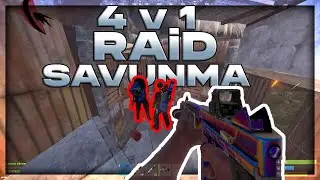 Rust T&uuml;rk&ccedil;e-1V4 Raid Savunma | Online Raid Attım | Rust Solo Survival | En Keyif Aldığım Savunma!!