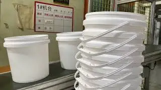 10 Liter White Plastic Bucket  Packaging Container Manufacturer Production Process Records