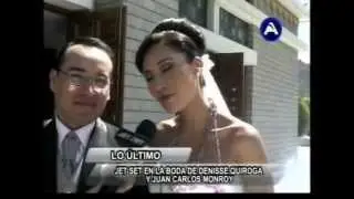 BODA DE JUAN CARLOS MONRROY Y DENISSE QUIROGA