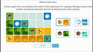 Brics Math competition 2020 solution ( animal in nature reserve Class 1)