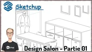 Sketchup Tuto Français - Création d'un salon (Partie 01)