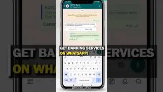 get bank services on whatsapp #bank #whatsapp #hdfcbank #icicibank #sbi #axisbank #payment