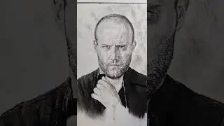 Drawing Jason Statham with Pencil and Charcoal | Realistic Celebrity Portrait