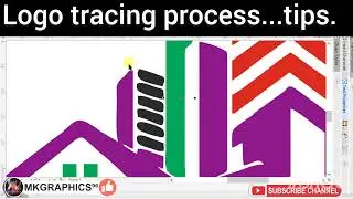 Logo tracing process using curves tool #coreldraw full clip with zoom tutorial #corel2022