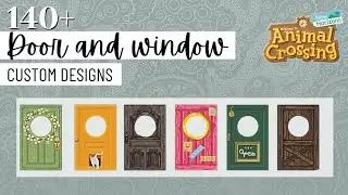 140+ Door & Window custom design standees for your island in ACNH | Animal Crossing New Horizons