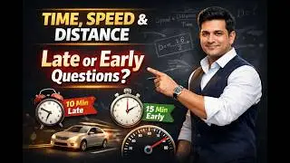 TSD Trick | X Minutes Late & Early Questions Explained | Time Speed Distance Shortcut 🔥