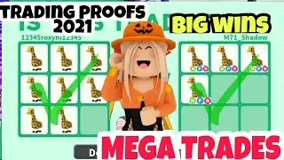 Mega trades I Traded Away My 8 No potion Giraffe In Adopt Me Trading