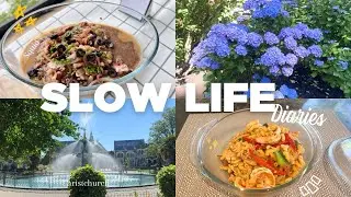SLOW LIFE IN NZ🌼Wood-fired squids🦑 l Christchurch botanic garden l Macaroni🥬