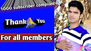 1000 Subscriber completed || By. Shiva tech