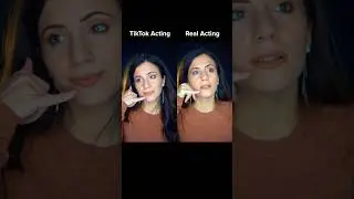 Overacting VS being truthful #actingchallenge  #acting