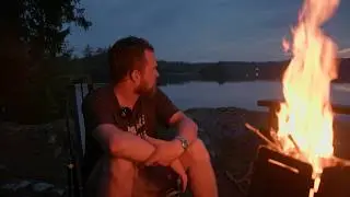 Att bada och sova vid Jämnesjön