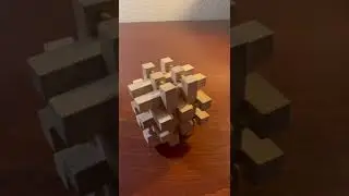 18 Piece Wooden Box Puzzle Solution 🧩 #shorts #puzzle #build #structure #woodenpuzzle
