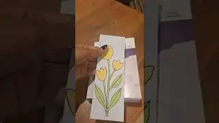 Easy Paper Bookmark 🔖 #artshorts #happiness #craft #reading #bookmark #flowers #satisfying #happy