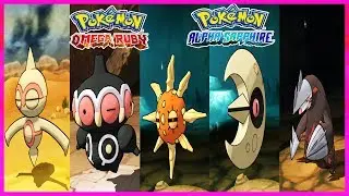 Pokemon OmegaRuby & AlphaSapphire - Baltoy,Claydol,Solrock,Lunatone & Excadrill Locations