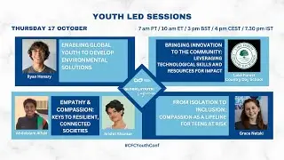 Youth-Led Session: Enabling Global Youth to Develop Environmental Solutions with Ryan Honary
